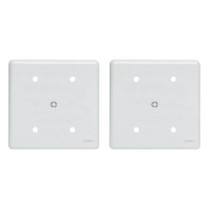 Kit C/2 - Placa Perlex Branca 4X4 (Cega+Furo) 23Pl00/66