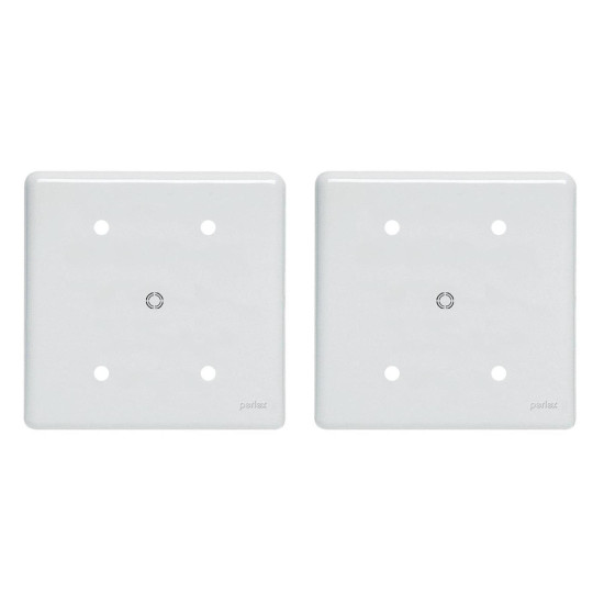 Kit C/2 - Placa Perlex Branca 4X4 (Cega+Furo) 23Pl00/66