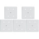 Kit C/5 - Placa Perlex Branca 4X4 (Cega+Furo) 23Pl00/66