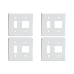 Kit C/4 - Placa Perlex Branca 4X4 (1 Saida+2 Saida) 23Pl12