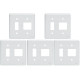 Kit C/5 - Placa Perlex Branca 4X4 (1 Saida+2 Saida) 23Pl12