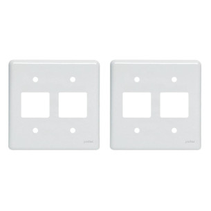Kit C/2 - Placa Perlex Branca 4X4 (2 Saida+2 Saida) 23Pl22