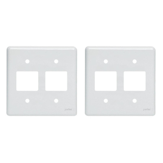 Kit C/2 - Placa Perlex Branca 4X4 (2 Saida+2 Saida) 23Pl22