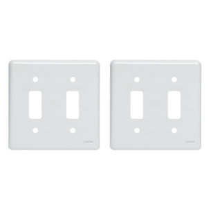 Kit C/2 - Placa Perlex Branca 4X4 (1 Saida+1 Saida) 23Pl11