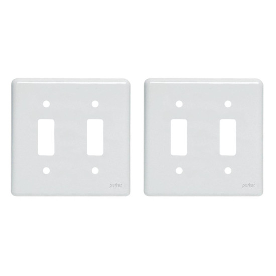 Kit C/2 - Placa Perlex Branca 4X4 (1 Saida+1 Saida) 23Pl11