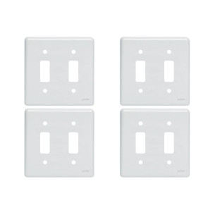 Kit C/4 - Placa Perlex Branca 4X4 (1 Saida+1 Saida) 23Pl11