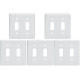 Kit C/5 - Placa Perlex Branca 4X4 (1 Saida+1 Saida) 23Pl11