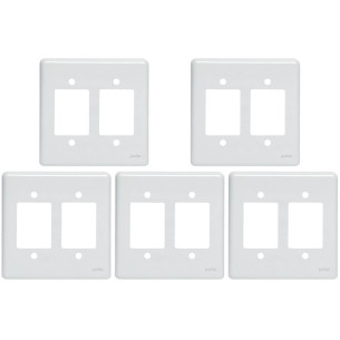 Kit C/5 - Placa Perlex Branca 4X4 (3 Saida+3 Saida) 23Pl33