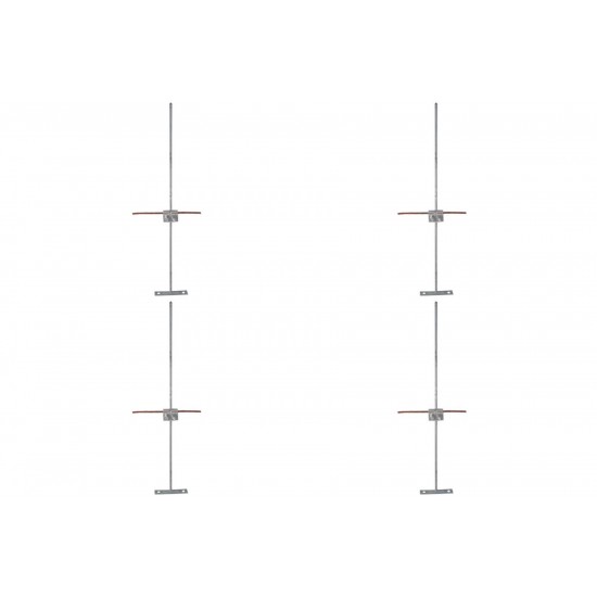 Kit C/4 - Para-Raio Terminal Aereo Fixacao Horizontal Dr-009