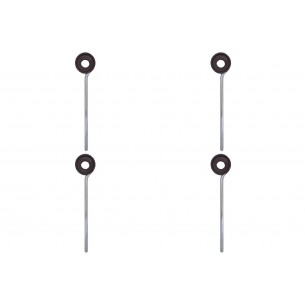 Kit C/4 - Para-Raio Isolador Simples Com Rosca Soberba+Bu...