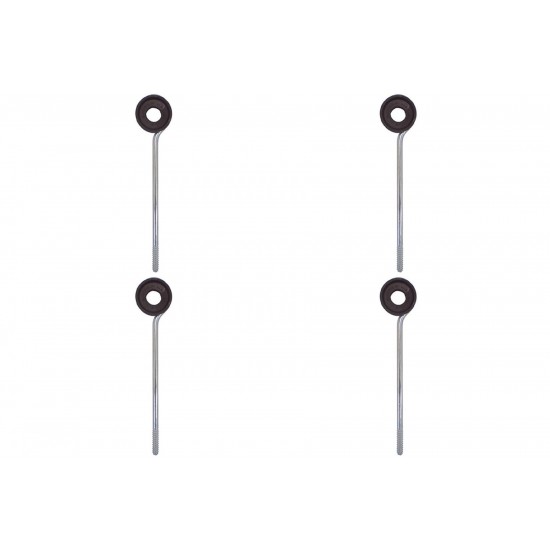 Kit C/4 - Para-Raio Isolador Simples Com Rosca Soberba+Bu...