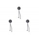Kit C/3 - Para-Raio Isolador Reforcado Com Rosca Soberba+... Kit C/3 - Para-Raio Isolador Reforcado Com Rosca Soberba+...