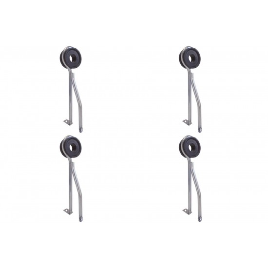 Kit C/4 - Para-Raio Isolador Reforcado Com Rosca Soberba+...