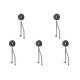 Kit C/5 - Para-Raio Isolador Reforcado Com Rosca Soberba+... Kit C/5 - Para-Raio Isolador Reforcado Com Rosca Soberba+...