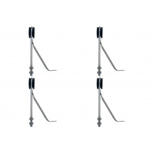 Kit C/4 - Para-Raio Isolador Refrcado Com Rosca Mecanica