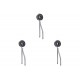 Kit C/3 - Para-Raio Isolador Reforcado Com Grapa Para Chu...