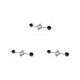 Kit C/3 - Para-Raio Isolador Simples Para Mastro 2''2Desc...