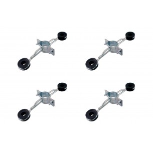 Kit C/4 - Para-Raio Isolador Refrcado Para Mastro 2''2Des...