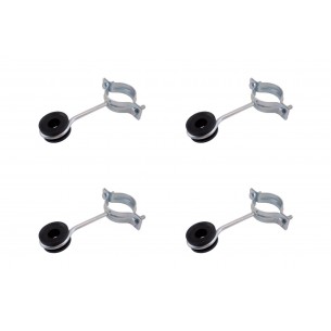 Kit C/4 - Para-Raio Isolador Simples Para Mastro 1.1/2''1...