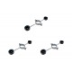 Kit C/3 - Para-Raio Isolador Simples Para Mastro 1.1/2''2... Kit C/3 - Para-Raio Isolador Simples Para Mastro 1.1/2''2...