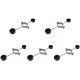 Kit C/5 - Para-Raio Isolador Simples Para Mastro 1.1/2''2... Kit C/5 - Para-Raio Isolador Simples Para Mastro 1.1/2''2...