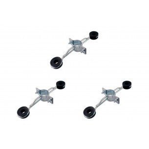 Kit C/3 - Para-Raio Isolador Refrcado Para Mastro 1.1/2''...