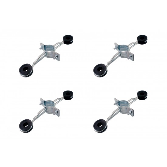 Kit C/4 - Para-Raio Isolador Refrcado Para Mastro 1.1/2''...