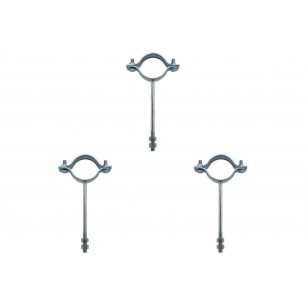 Kit C/3 - Para-Raio Suporte Para Tubo Protecao 2''Rosca M...