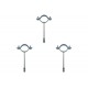 Kit C/3 - Para-Raio Suporte Para Tubo Protecao 2''Rosca M... Kit C/3 - Para-Raio Suporte Para Tubo Protecao 2''Rosca M...