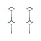 Kit C/4 - Para-Raio Suporte Para Tubo Protecao 2''Rosca M... Kit C/4 - Para-Raio Suporte Para Tubo Protecao 2''Rosca M...