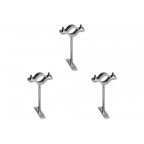 Kit C/3 - Para-Raio Suporte Para Tubo Protecao 2''Chapa E... Kit C/3 - Para-Raio Suporte Para Tubo Protecao 2''Chapa E...