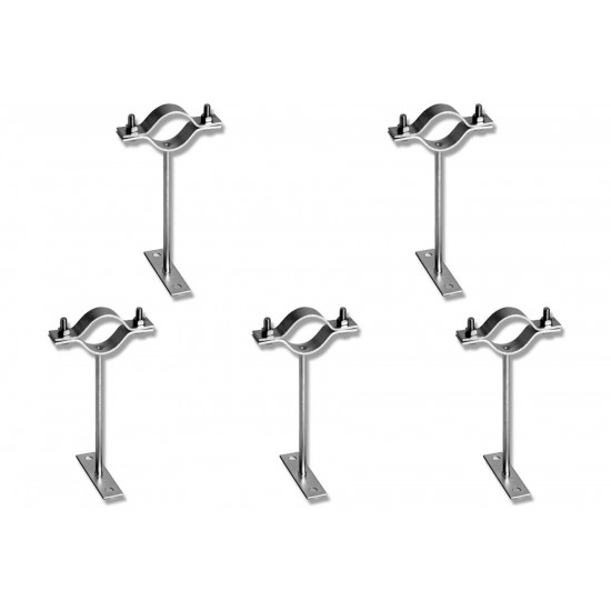 Kit C/5 - Para-Raio Suporte Para Tubo Protecao 2''Chapa E... Kit C/5 - Para-Raio Suporte Para Tubo Protecao 2''Chapa E...