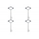 Kit C/4 - Para-Raio Suporte Para Tubo Protecao 1.1/2''Ros...