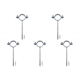 Kit C/5 - Para-Raio Suporte Para Tubo Protecao 1.1/2''Ros...