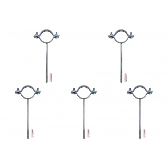 Kit C/5 - Para-Raio Suporte Para Tubo Protecao 1.1/2''Ros...