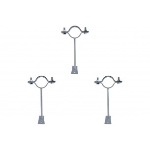 Kit C/3 - Para-Raio Suporte Para Tubo Protecao 1.1/2''Cha...
