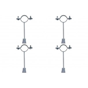 Kit C/4 - Para-Raio Suporte Para Tubo Protecao 1.1/2''Cha...