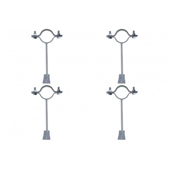 Kit C/4 - Para-Raio Suporte Para Tubo Protecao 1.1/2''Cha...