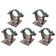 Kit C/5 - Para-Raio Porta Bandeira Simples Para Mastro 2'' Kit C/5 - Para-Raio Porta Bandeira Simples Para Mastro 2''