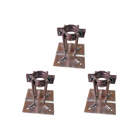 Kit C/3 - Para-Raio Base Para Mastro 2'' A Fogo Kit C/3 - Para-Raio Base Para Mastro 2'' A Fogo