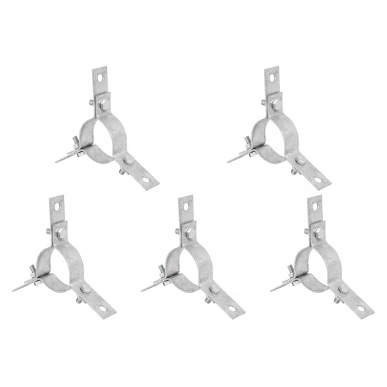 Kit C/5 - Para-Raio Abracadeira 3 Estais Para Mastro 2'' Kit C/5 - Para-Raio Abracadeira 3 Estais Para Mastro 2''