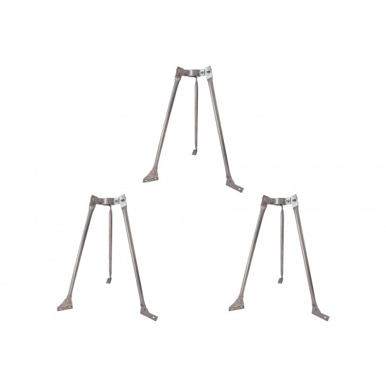 Kit C/3 - Para-Raio Contravento Com Tubo Mastro 2'' Dr-071