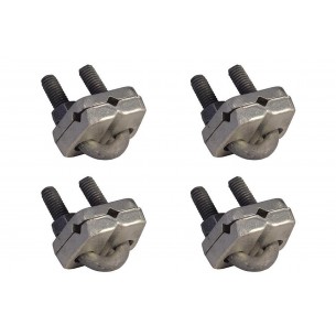 Kit C/4 - Para-Raio Conector Cabo/Haste Com Grampo Em ''U''
