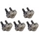 Kit C/5 - Para-Raio Conector Cabo/Haste Com Grampo Em ''U''