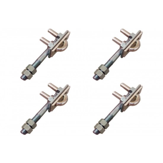 Kit C/4 - Para-Raio Suporte Tipo Grampo Com Rosca Mecanica