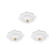 Kit C/3 - Plafonier Pvc Pavilonis Bvc Branco Decorativo 8... Kit C/3 - Plafonier Pvc Pavilonis Bvc Branco Decorativo 8...