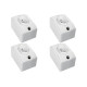 Kit C/4 - Tomada Externa Perlex 2 Polos +Terra 20A Retang...