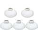 Kit C/5 - Plafonier Pvc Perlex Branco Redondo Soquete Por...