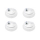 Kit C/4 - Plafonier Pvc Perlex Branco Soquete Duplo 225/1