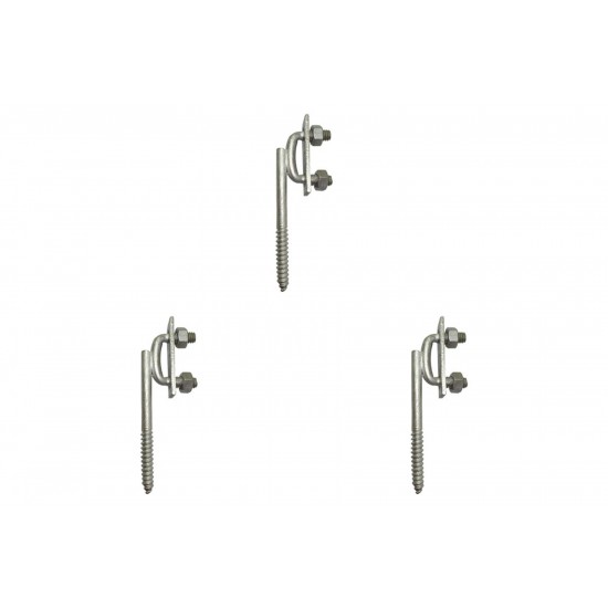 Kit C/3 - Para-Raio Suporte Para Fita Aluminio Vertical R...